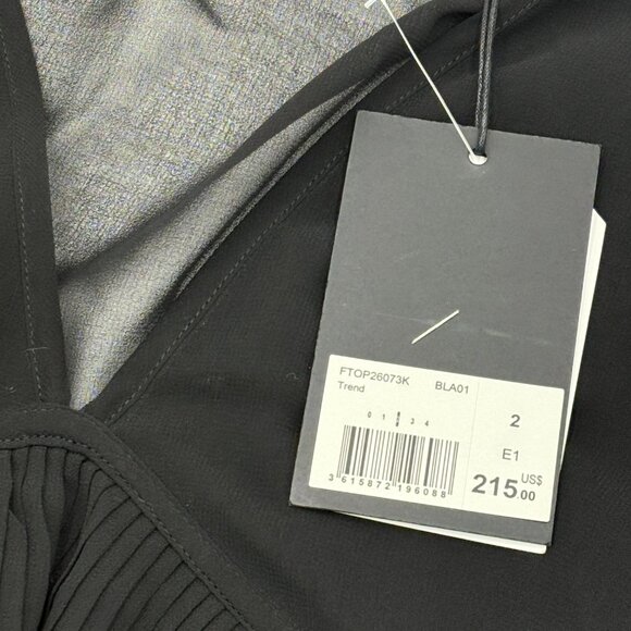 Kooples NWT Tiered Pleat Shirt - Picture 4 of 6